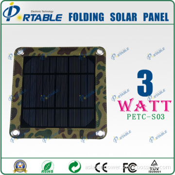 3W Foldable Hottest Solar Charger for Mobilephone/DV/MP3/MP4/PSP (PETC- S03)